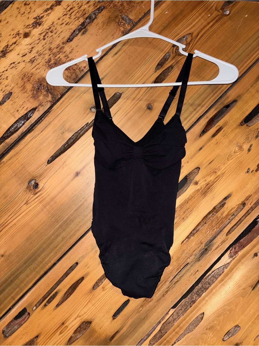 SKIMS Black Women's Bodysuit with Adjustable Straps